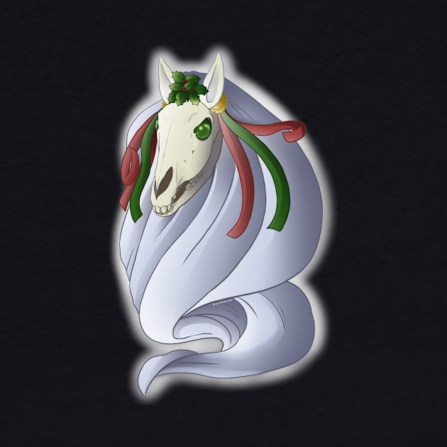 Mari Lwyd Floating by lizstaley